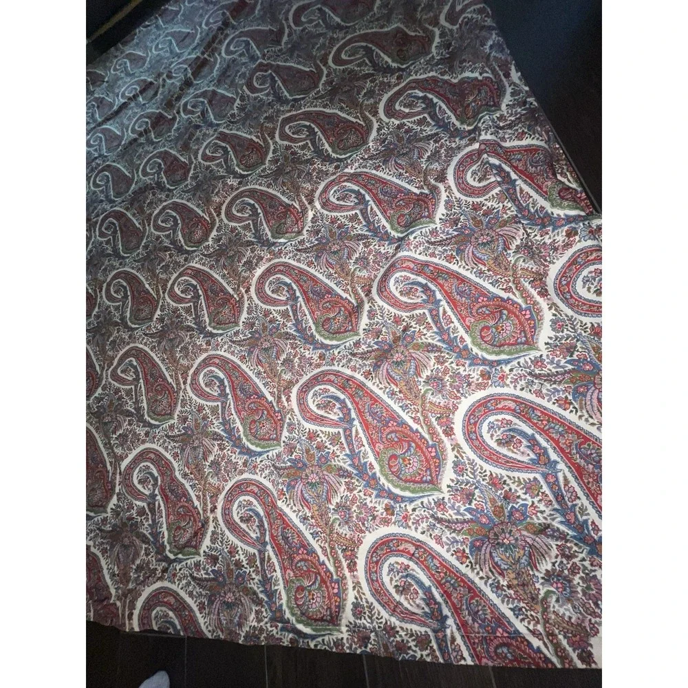 Ralph Lauren Norwich Road King Size Duvet Cover Cotton EUC Paisley‎